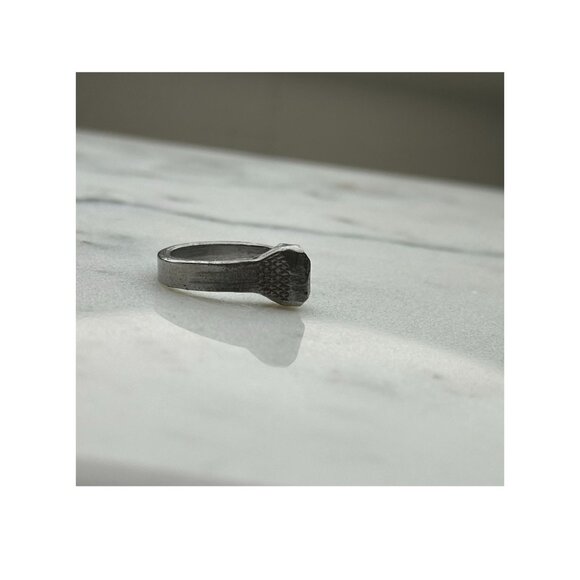 HorseShoe Nail Pinky Finger Ring Cowgirl Cowboy Hand Forged Equestrian Jewelry 6 - Picture 4 of 4